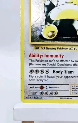 Pokemon TCG Snorlax XY179 Black Star Promo Card Near Mint Condition - Image 4