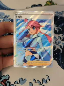 Skyla (Full Art) 072/072 Shining Fates Ultra Rare NM Pokemon Card - Image 1