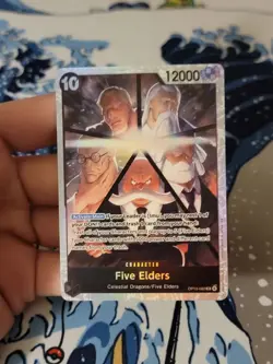 Five Elders SR OP13-082 Carrying On His Will Foil One Piece Card Game - Image 1