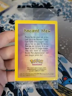 SEALED Ancient Mew Pokemon New Movie Promo Double Holo Foil Rare 1999-2000 Card - Image 2
