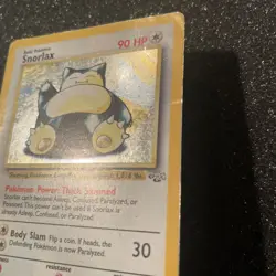 Pokemon Snorlax Jungle 1999 Unlimited Holo Card 11/64 HP Condition - Image 2