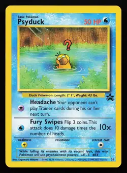 Psyduck 20 WOTC Black Star Promo Pokemon Card - Image 1