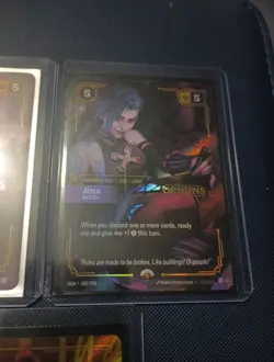 Jinx League of Legends Riftbound Origin Stamped Promo Card - Image 1