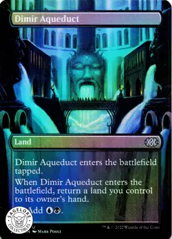 MTG Dimir Aqueduct (Borderless) (404) | NM Foil | Double Masters 2022 {2X2} - Image 1