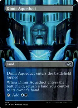 MTG Dimir Aqueduct (Borderless) (404) | NM Foil | Double Masters 2022 {2X2} - Image 2