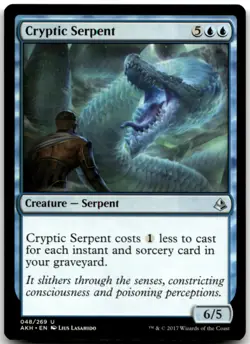 MTG Cryptic Serpent U Amonkhet 48 LP - Image 1
