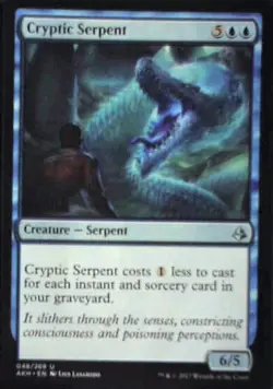 Cryptic Serpent - Amonkhet: #48, Magic: The Gathering Nm R106 - Image 1