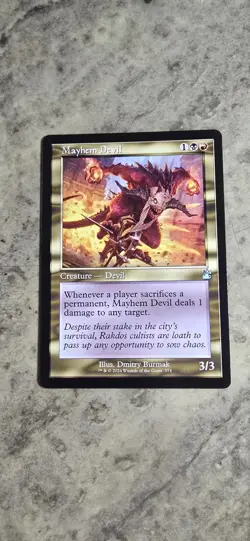 Mayhem Devil (Retro Frame) Ravnica Remastered Regular Creature Uncommon MTG NM - Image 1