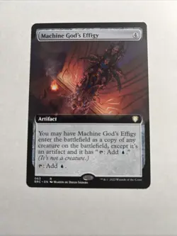 Machine God's Effigy Extended Art Commander: The Brothers' War MTG + Bonus Rare! - Image 1