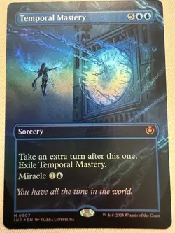 Temporal Mastery (Borderless) - Innistrad Remastered Mythic MTG Extra Turn NM ? - Image 1