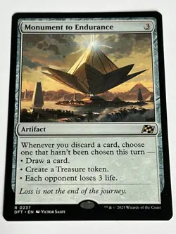 Monument to Endurance 237 MTG Aetherdrift 2025 Mint - 9.0 + Non Foil Rare - Image 4