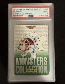 1996 Pokemon Japanese Bandai Carddass Vending Lot Of 7 PSA 9 Green - Image 3