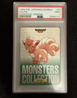 1996 Pokemon Japanese Bandai Carddass Vending Lot Of 7 PSA 9 Green - Image 4