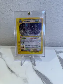 Pokemon Nidoking Aquapolis Holo , 150/147 - Crystal Nidoking creased - Image 1