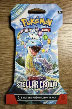 Brand New Stellar Crown Sleeved Booster Pack - Pokemon TCG: Factory Sealed - Image 1