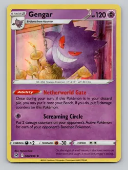 Holo Gengar #066/196 Rare Deck Exclusives Pokemon - Image 1