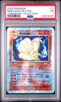 PSA 1 2002 Pokemon Legendary Collection Ninetales 17/110 Reverse Holo Foil Rare - Image 1