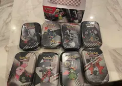 POKEMON TCG: BLACK BOLT & WHITE FLARE UNOVA MINI TIN DISPLAY (8 TINS) - SEALED - Image 2