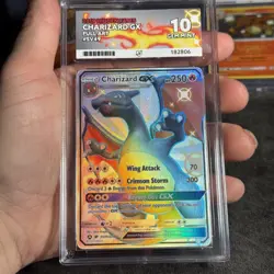 Pokemon Charizard GX Sv49/Sv94 Full Art Hidden Fates Shiny ACE 10 GEM MINT - Image 2
