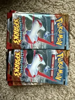 Pokemon Scarlet & Violet Surging Sparks Factory Sealed 14 Booster Pack lot - Image 1