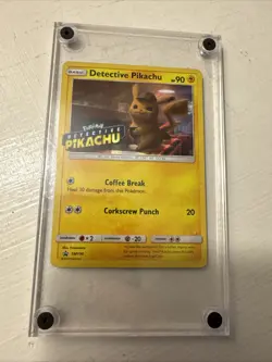 Pokemon TCG Detective Pikachu SM190 Stamped Holo 2019 Promo - Image 1
