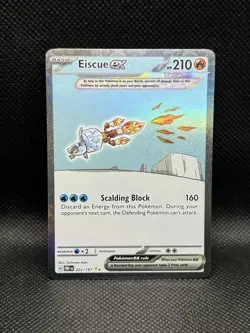 Eiscue ex 222/197 SPECIAL ILLUSTRATION RARE HOLO Obsidian Flames SIR Pokemon TCG - Image 1