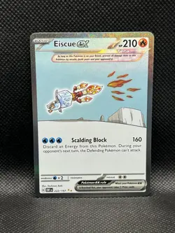 Eiscue ex 222/197 SPECIAL ILLUSTRATION RARE HOLO Obsidian Flames SIR Pokemon TCG - Image 3