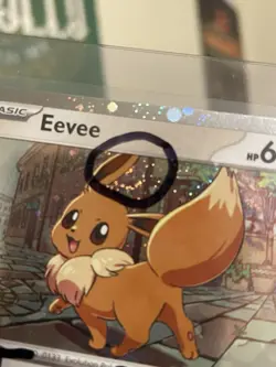[Earing Swirl] Pokemon TCG Eevee SVP200 Scarlet & Violet Black Star Promo NM - Image 2
