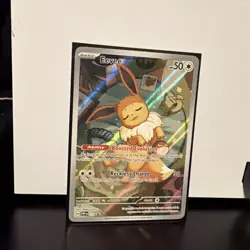2025 Pokemon Prismatic Evolution #173 Eevee Black Star Promo NM - Image 1