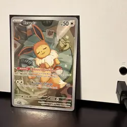 2025 Pokemon Prismatic Evolution #173 Eevee Black Star Promo NM - Image 2
