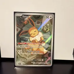 2025 Pokemon Prismatic Evolution #173 Eevee Black Star Promo NM - Image 3