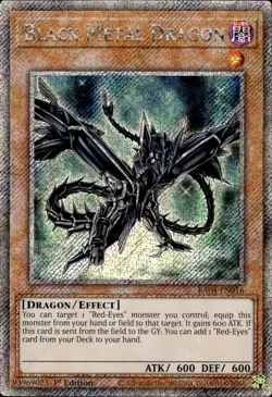 Black Metal Dragon - Platinum Secret Rare 1st Edition RA04-EN016 - NM - YuGiOh - Image 1