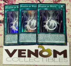 3x (M/NM) - Beacon of White - BOSH-ENSE3 - Super Rare - Limited Edition YuGiOh - Image 1