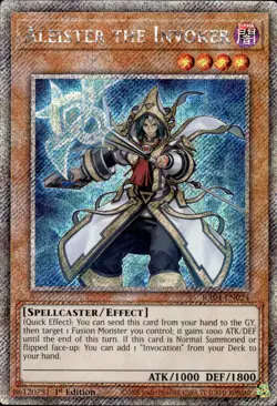 Aleister The Invoker - Platinum Secret Rare 1st Edition RA04-EN024 - NM - YuGiOh - Image 1