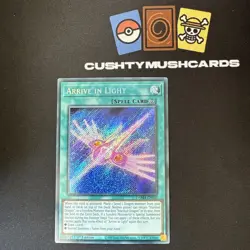 YUGIOH ARRIVE IN LIGHT SECRET RARE DAMA-EN050 1ST EDITION - Image 1