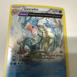 Pokemon Gyarados TCG Full Art Holo Card 21/98 XY Ancient Origins 2015 - Image 3