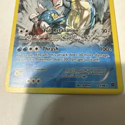 Pokemon Gyarados TCG Full Art Holo Card 21/98 XY Ancient Origins 2015 - Image 4