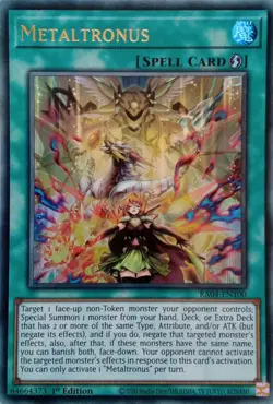RA04-EN100 METALTRONUS ULTRA RARE 1ST EDITION YuGiOh CARD - Image 1