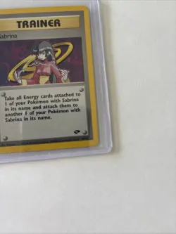 Pokemon TCG Gym Challenge Sabrina Trainer Holo Unlimited Rare Card 20/132 - Image 3