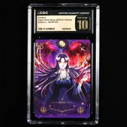 CGC Pristine 10 KAYOU 2024 Saint Seiya 3 CCG Card SS-BP-024 Pandora - Image 1