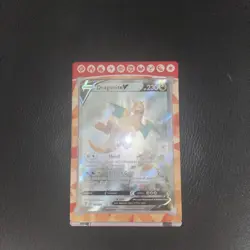 Pokemon TCG Dragonite v Full Art Holo Ultra Rare Card Pokemon Go 192/203 Ungrade - Image 4