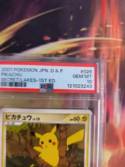 Pokemon Card Pikachu Lv. 15 Secret Lakes Mysterious Treasures Japanese PSA 10 - Image 4