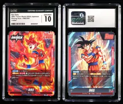 CGC GEM MINT 10 BANDAI 2024 Dragon Ball JPN.CCG Card FB02-001 L Son Goku - Image 1