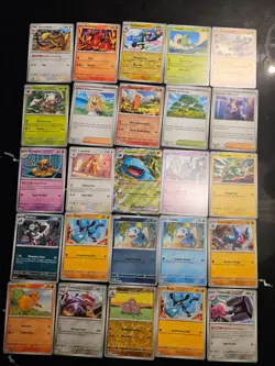 Pokemon 25 Card Bulk Lot | 5 Holo + 20 Common - Authentic TCG Collection (224) - Image 1