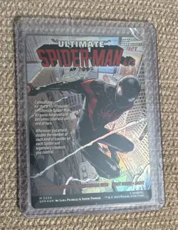 Miles Morales (0234) (Borderless) Marvel's Spider-Man Foil MTG Card Magic - Image 3