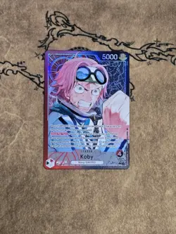 One Piece Card Game Koby Alternate OP11-001 Leader Rare NM English - Image 1