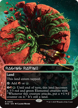 Raging Ravine (0035) BORDERLESS #35 | NM FOIL | EOS Magic MTG - Image 1