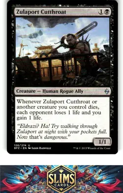 Magic the Gathering MTG Battle for Zendikar Zulaport Cutthroat #126 Buy 2 Get 1 - Image 1