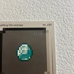 2024 Panini MINECRAFT Crafting Cronicles Enchanting Table Diamond /99 Gold Foil - Image 3