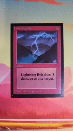 MTG Lightning Bolt Collectors Edition CE LP Magic the Gathering Rare - Image 1